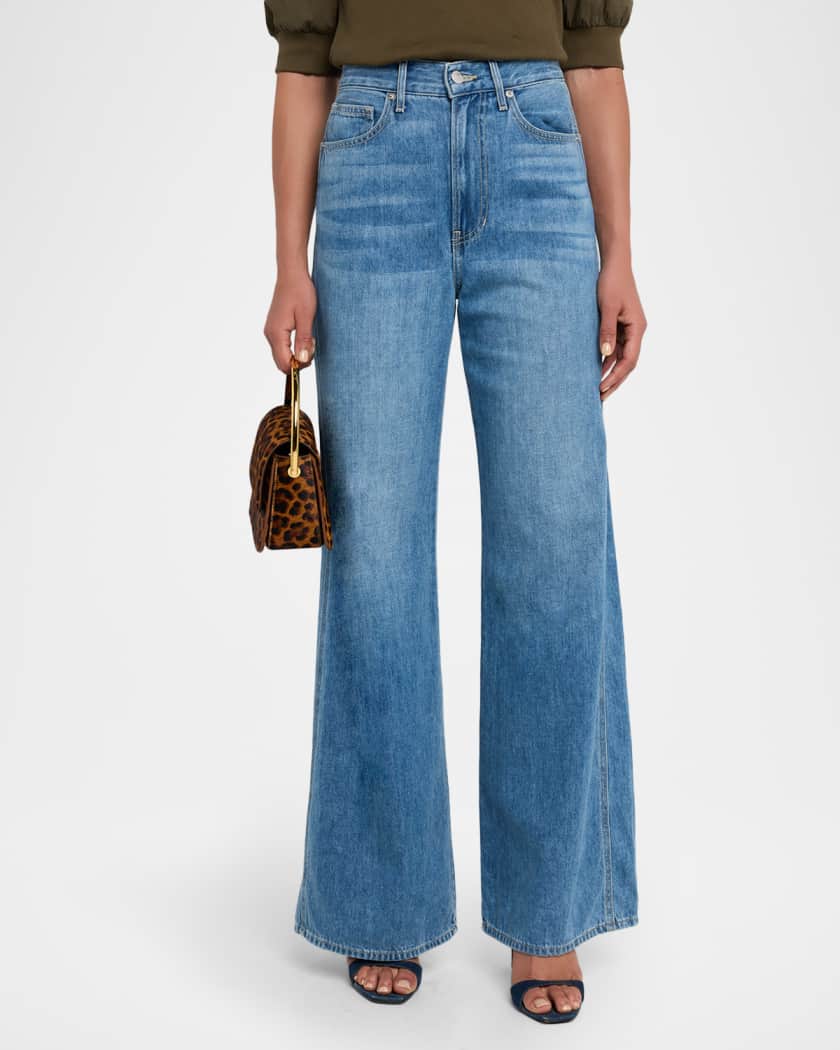 Taylor Wide-Leg Jeans with Chaps