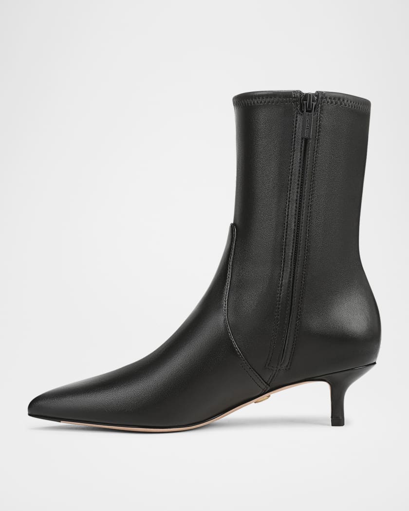 Lisa Stretch Leather Booties
