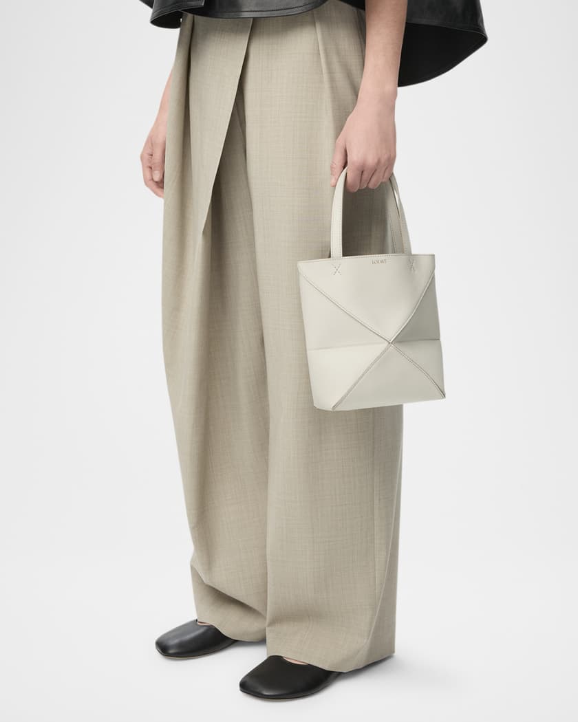 Loewe Puzzle Fold Mini Tote Bag in Calf Leather | Neiman Marcus