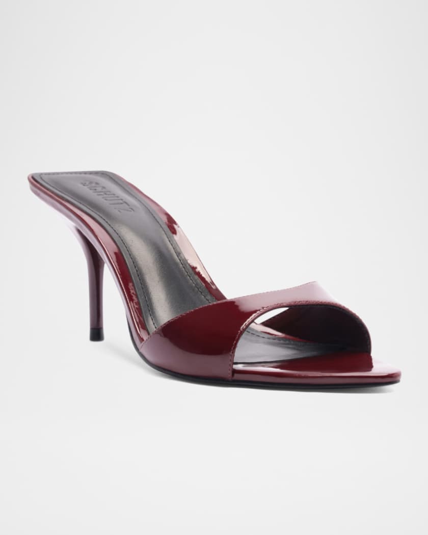 Elodie Patent Stiletto Mule Sandals