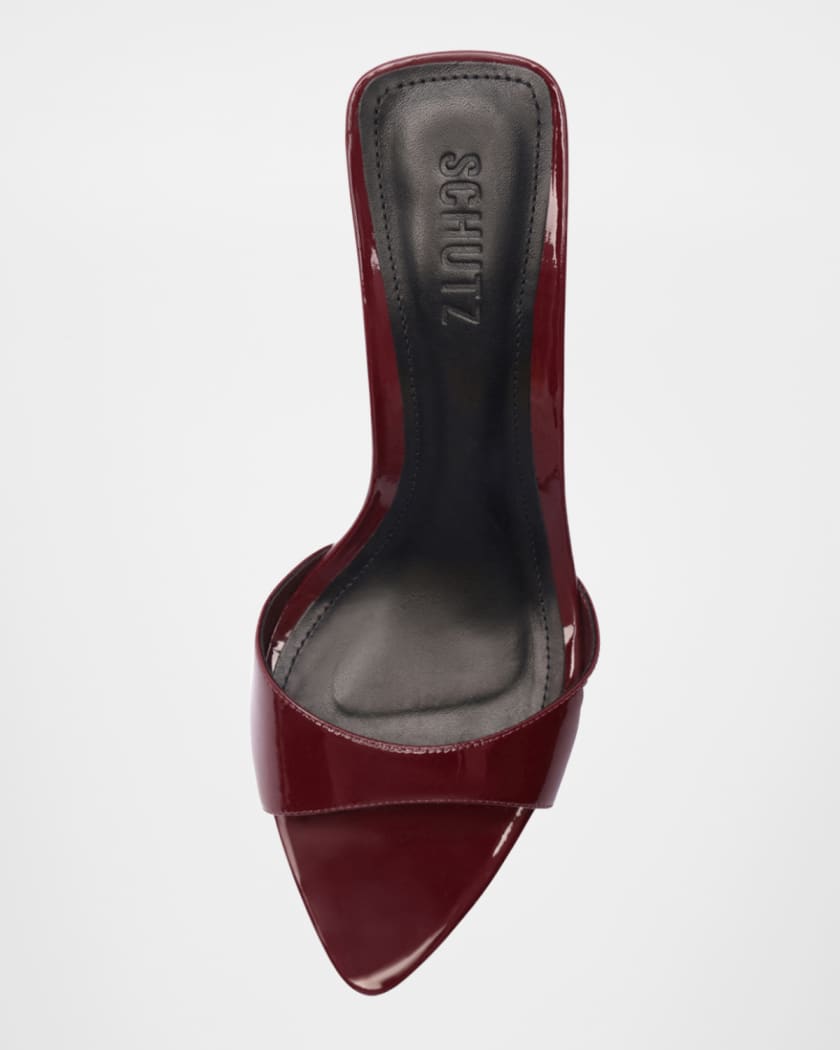 Elodie Patent Stiletto Mule Sandals