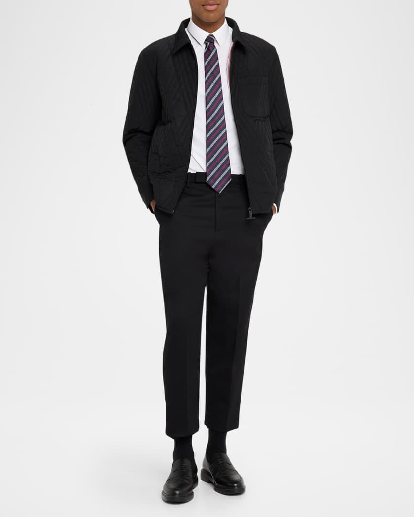 Thom Browne Men's Eco Filled Quilted Twill Overshirt