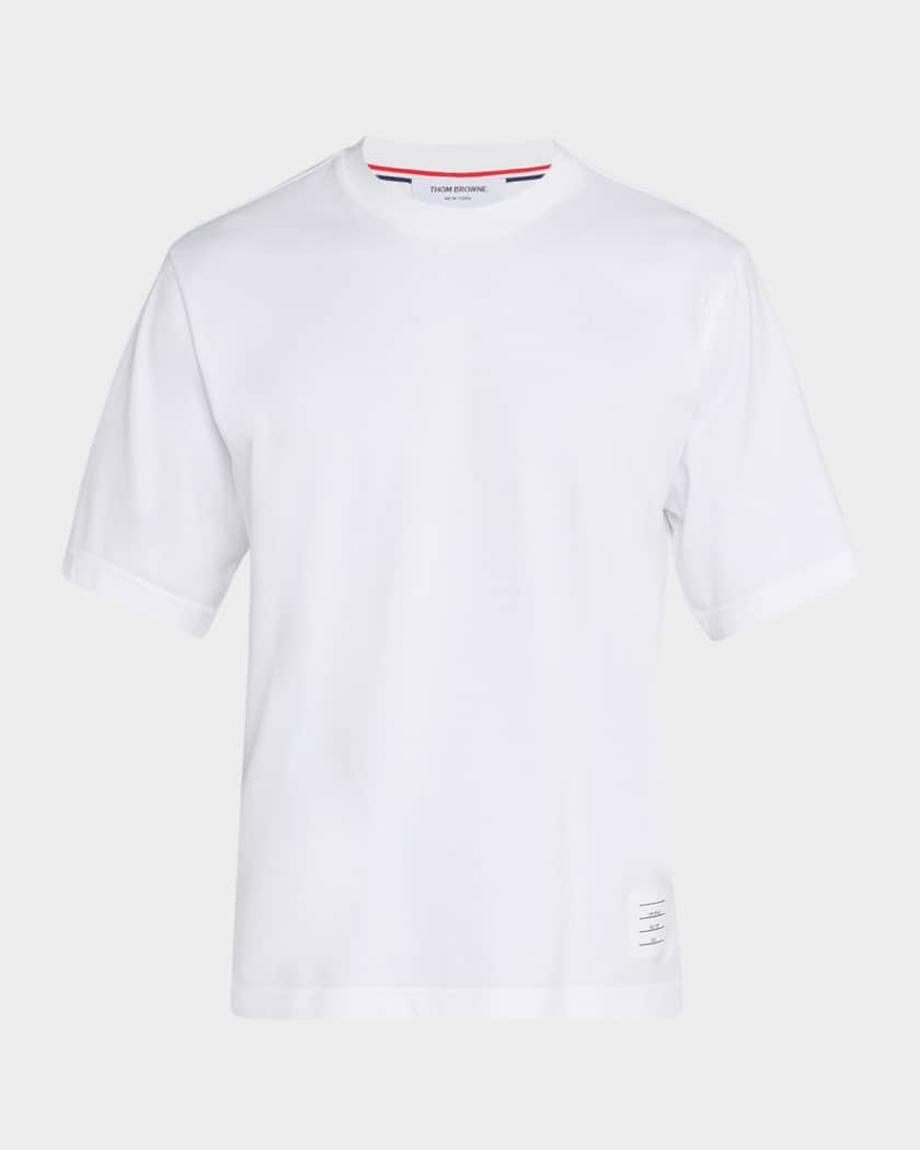 【送料&関税込】Thom Browne Crew-neck Cotton T-shirt Thom Browne Crew neck cotton t-shirt | The Fashion Square