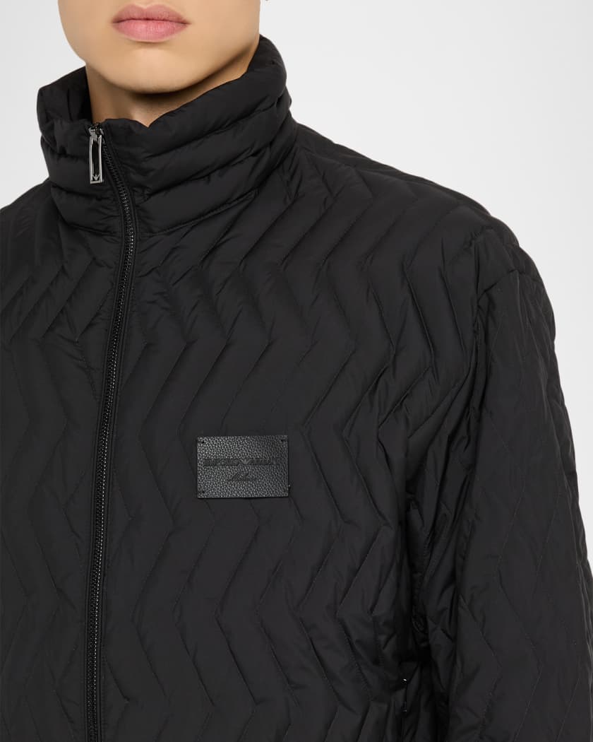 EMPORIO ARMANI ジャケット Emporio Armani Men's Chevron Quilted Padded Down Jacket | Neiman