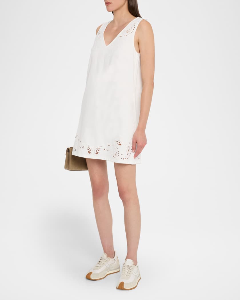 Belle Featherweight Eyelet Mini Dress