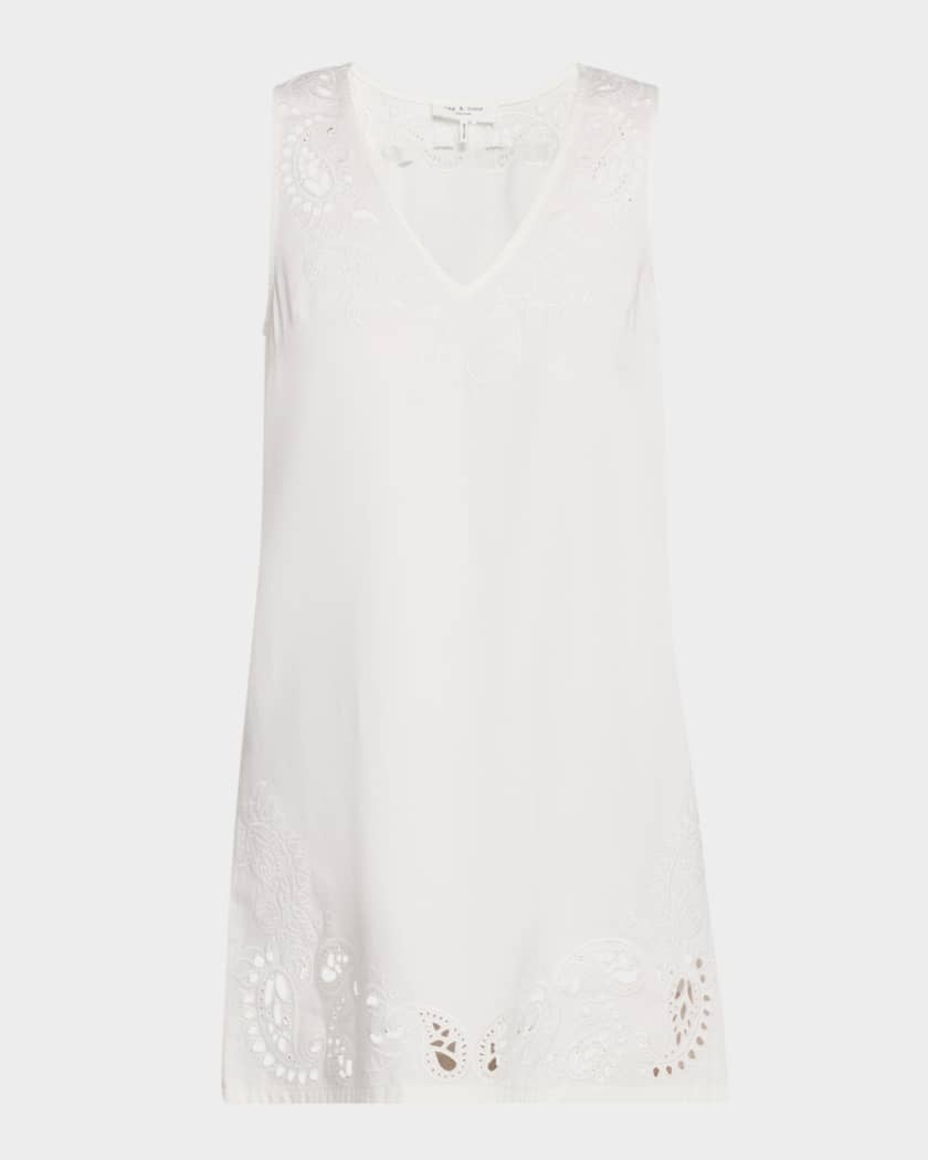 Belle Featherweight Eyelet Mini Dress