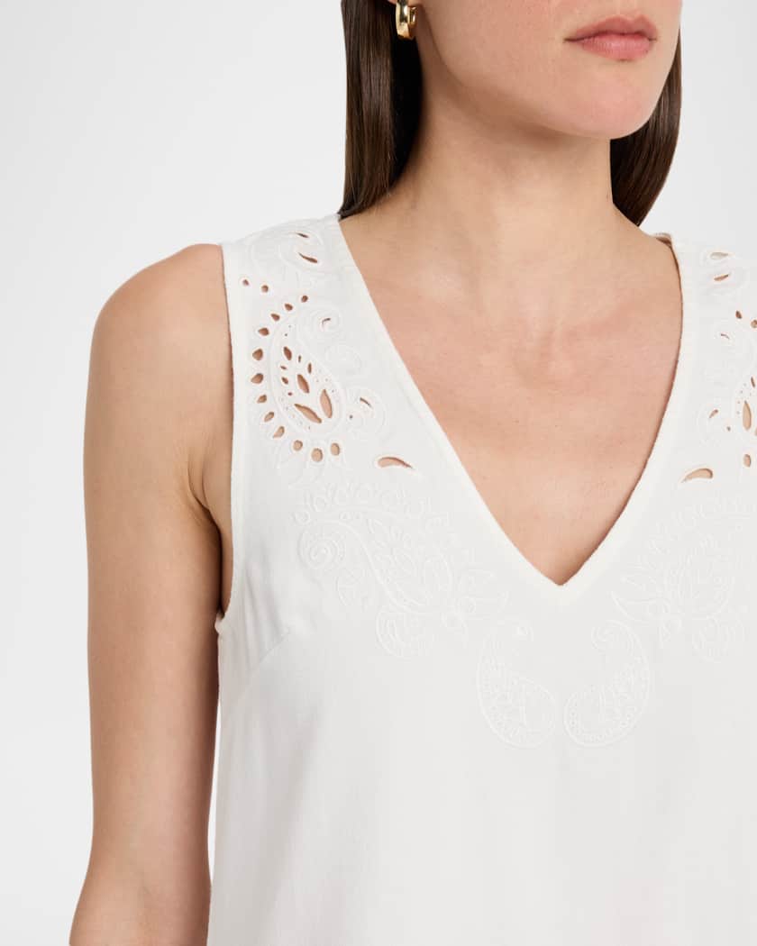 Belle Featherweight Eyelet Mini Dress