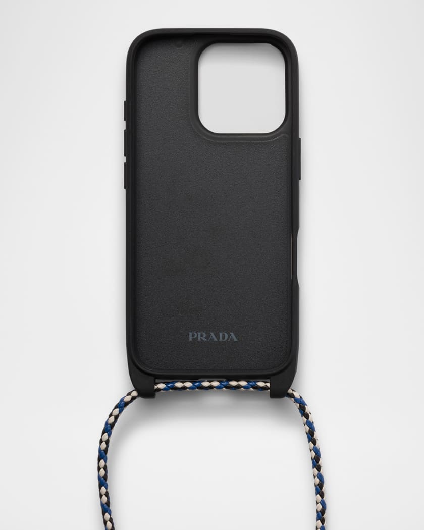iPhone 16 Pro Leather Shoulder Strap Phone Case