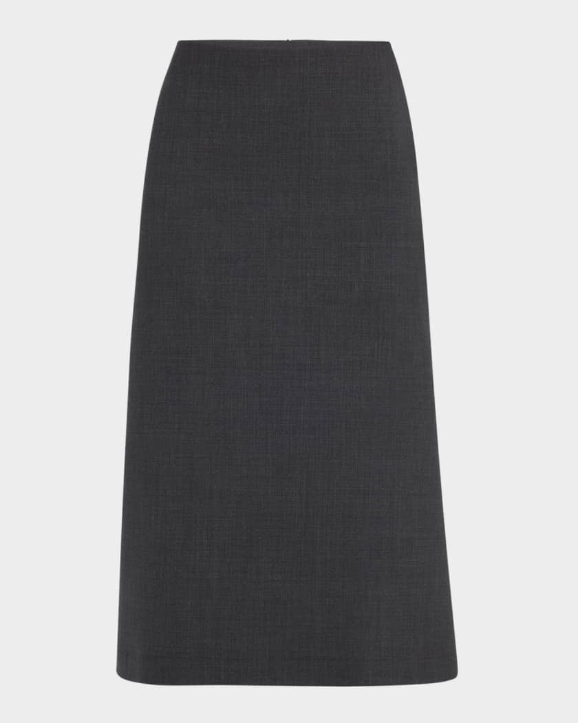 FABIANA FILIPPI Seamed A-Line Midi Skirt | Neiman Marcus