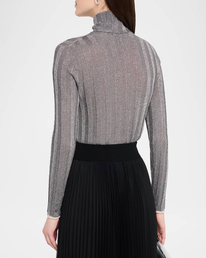 Tシャツ・カットソー FABIANA FILIPPI Cotton and lurex boat-neck sweater Fabiana Filippi Cotton And Lurex Polo Neck Sweater In Black