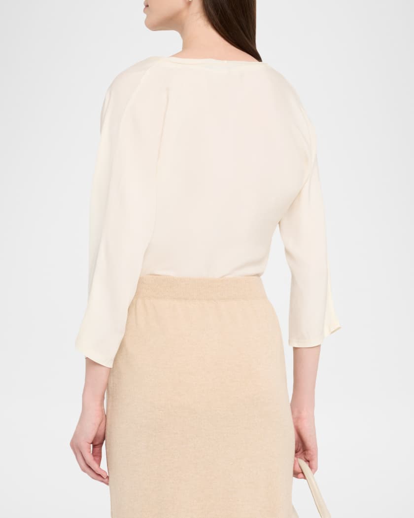 FABIANA FILIPPI Fluid Cowl-Neck Top | Neiman Marcus