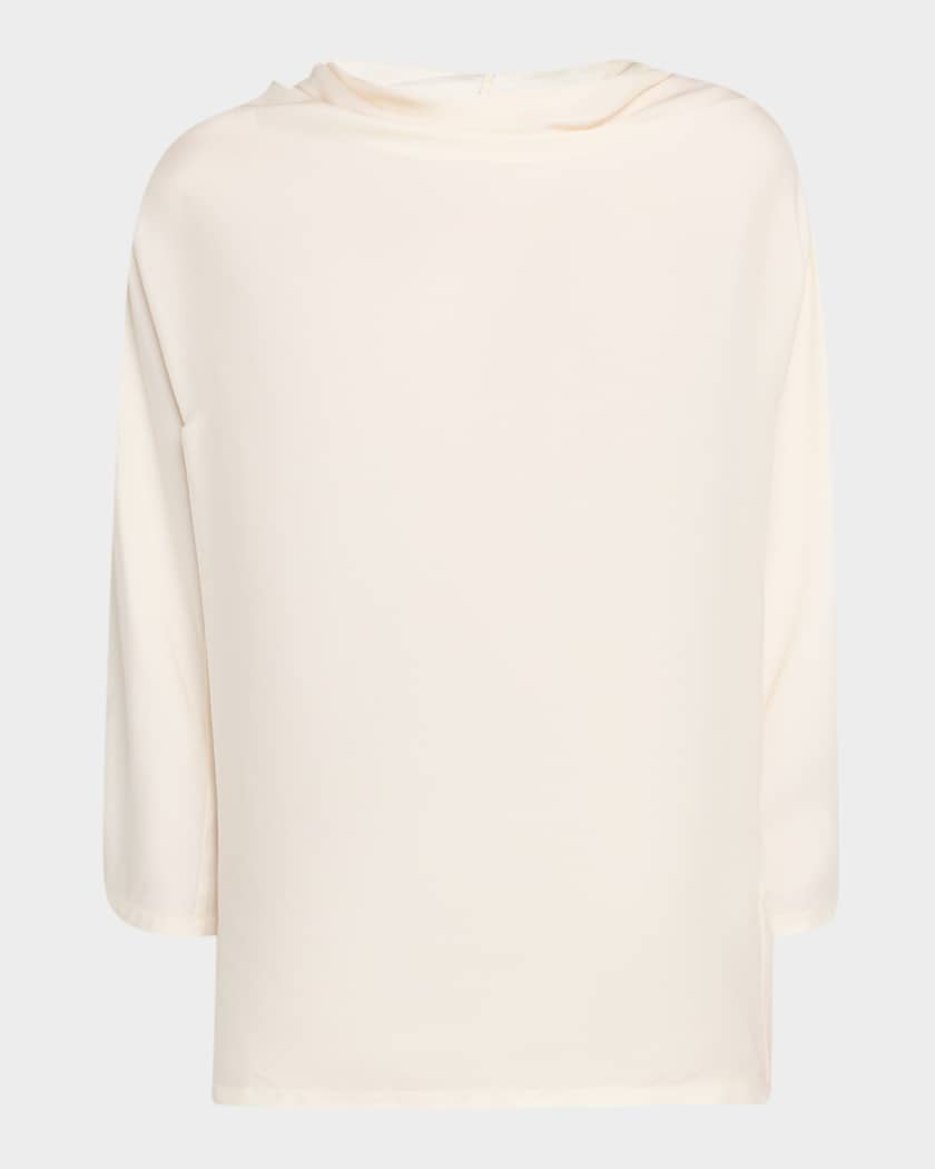 Fabiana Filippi シルクトップス FABIANA FILIPPI Fluid Cowl-Neck Top | Neiman Marcus