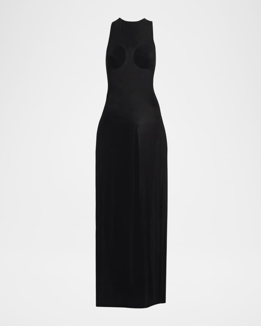 ワンピース JEAN PAUL GAULTIER BLACK VISCOSE MAXI DRESS Jean Paul Gaultier Black Viscose Maxi Dress | italist