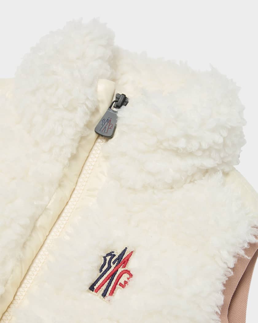 Girl's Teddy Fleece Down Vest, Size 12-14