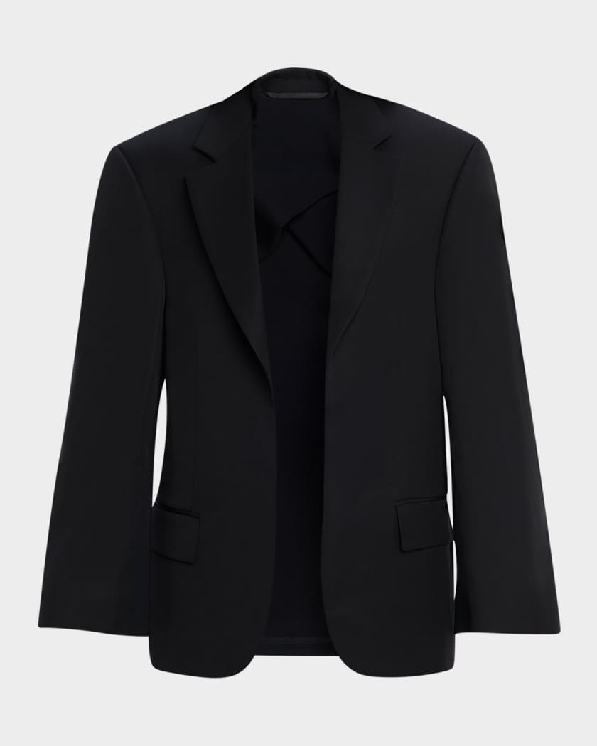 ジャケット・アウター balenciaga seamless tailored jacket 1 Balenciaga Single-Breasted Tailored Jacket | Neiman Marcus