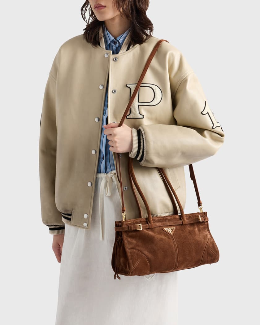 Bonnie Buckle Suede Shoulder Bag