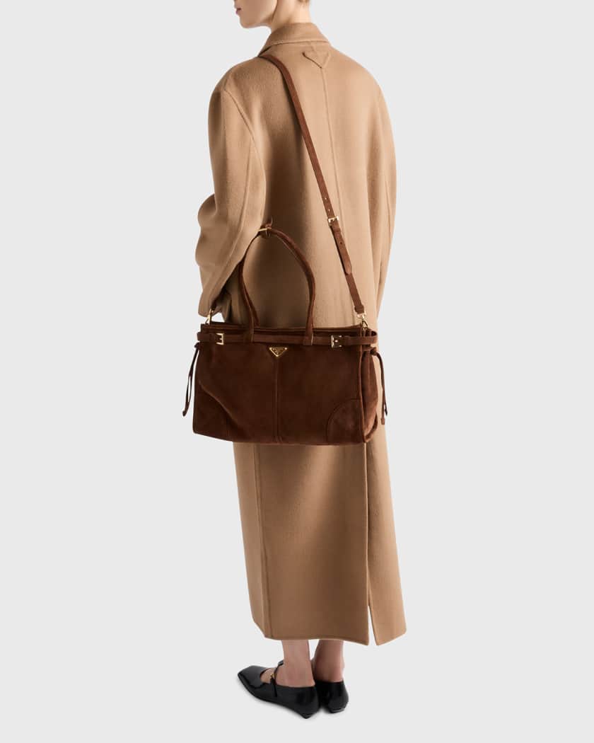 Bonnie Medium Suede Top-Handle Bag