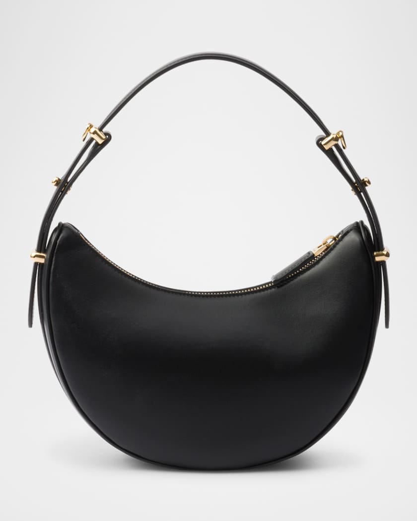 Arque Small Calfskin Leather Shoulder Bag