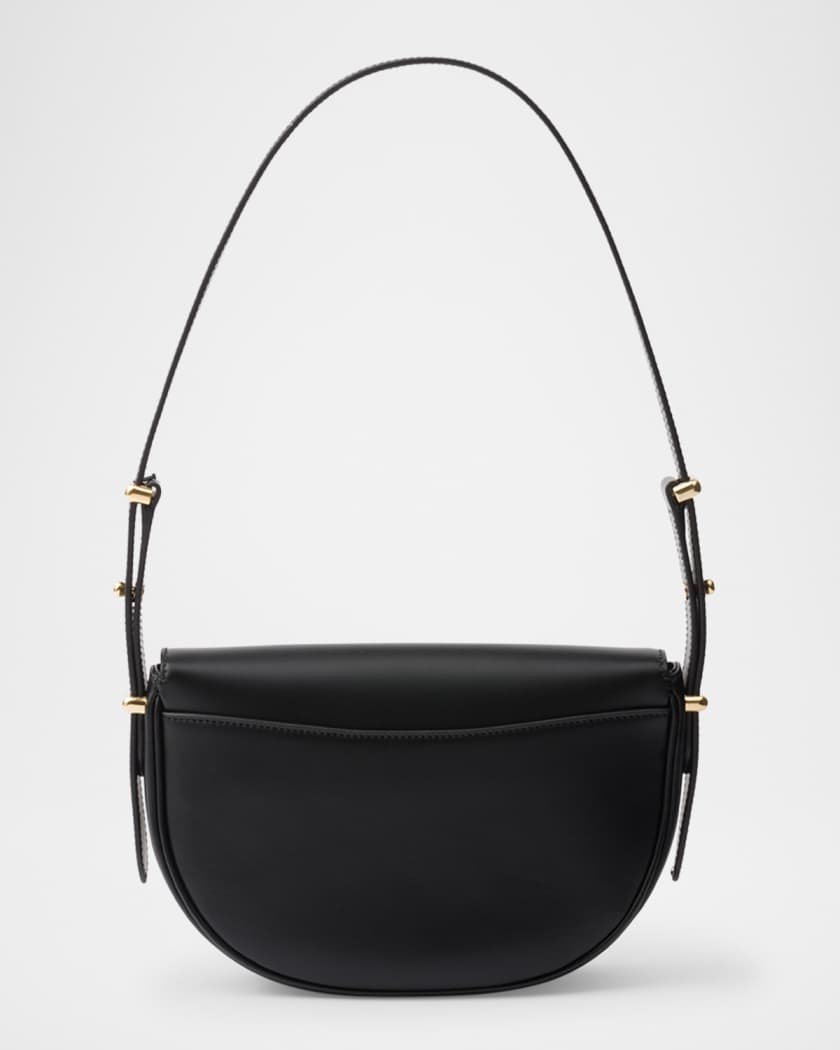 Arque Calfskin Leather Flap Shoulder Bag