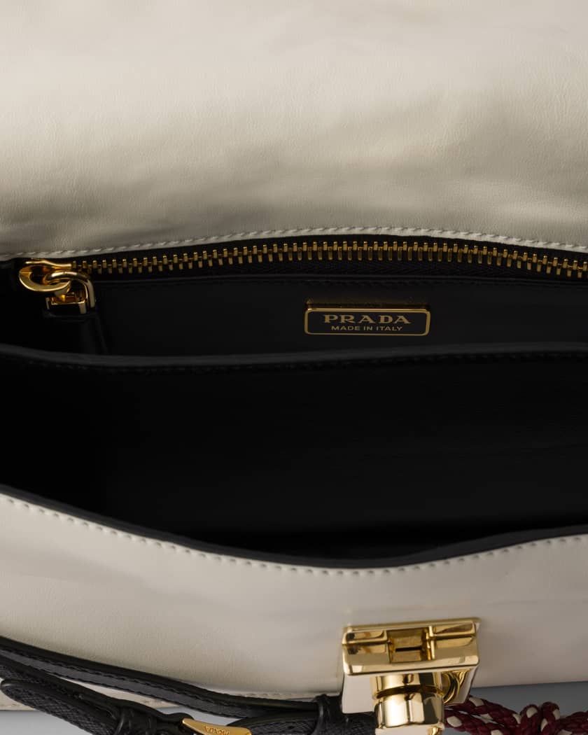 Soft Sound Small Leather Shoulder Bag with Charms