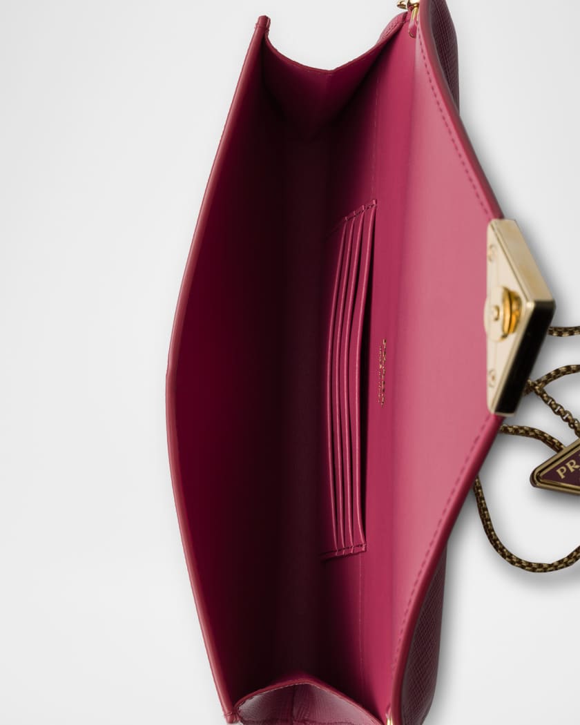 Saffiano Leather Mini Crossbody Bag