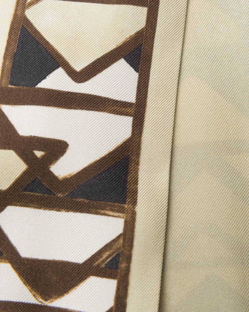 Printed Silk Twill Scarf