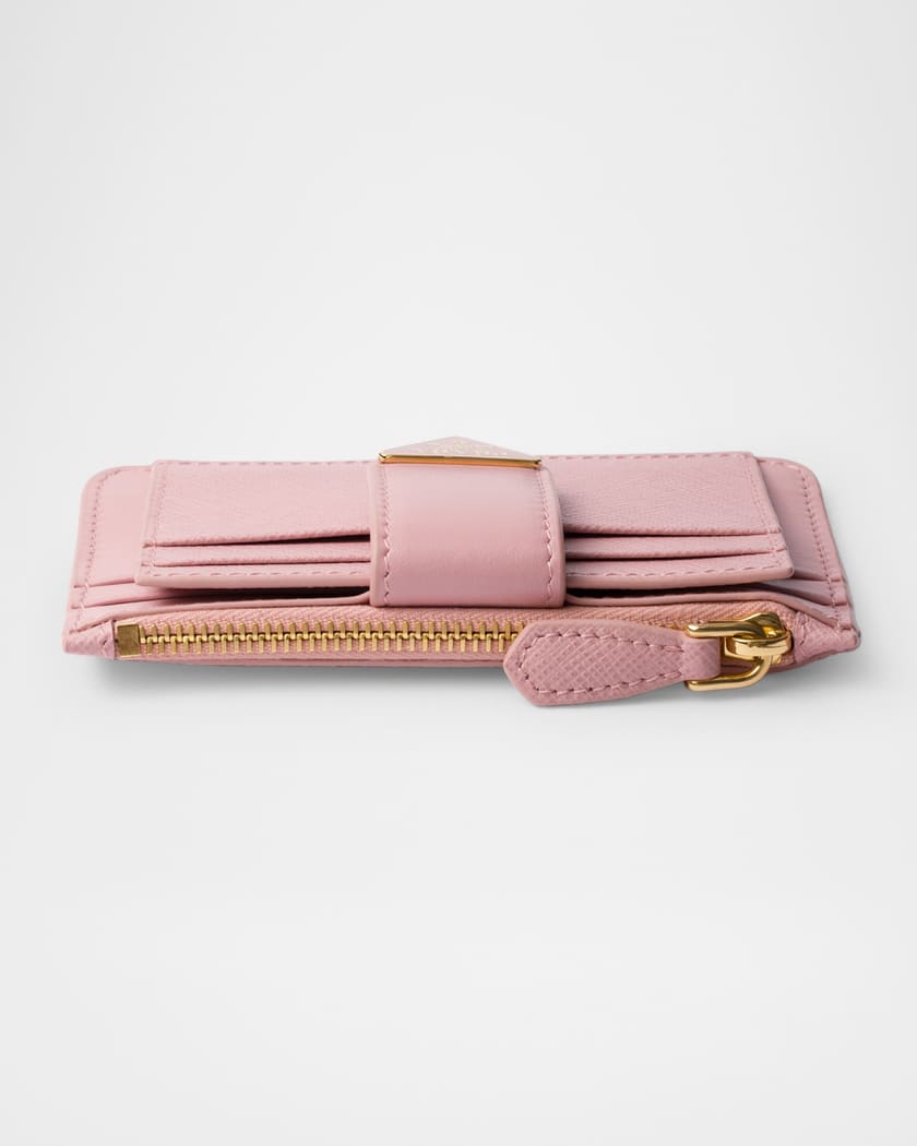 Saffiano & Smooth Leather Card Holder