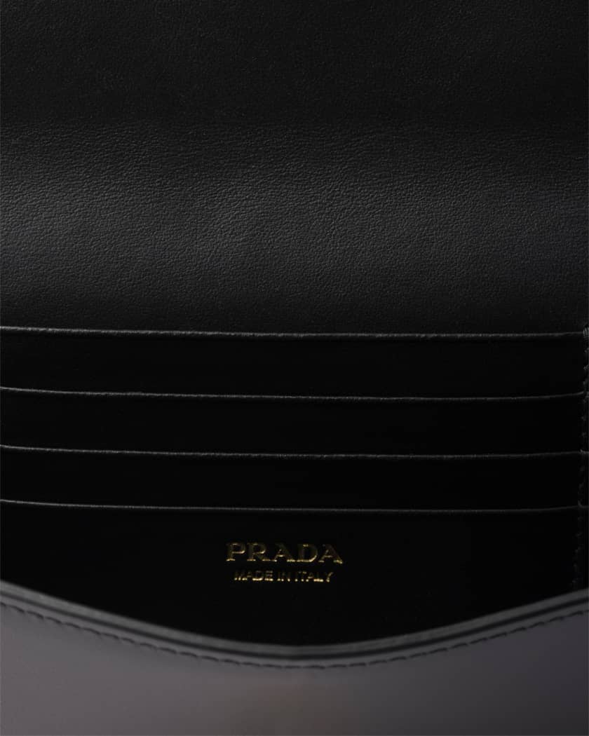 Soft Sound Flap Leather Wallet on Chain