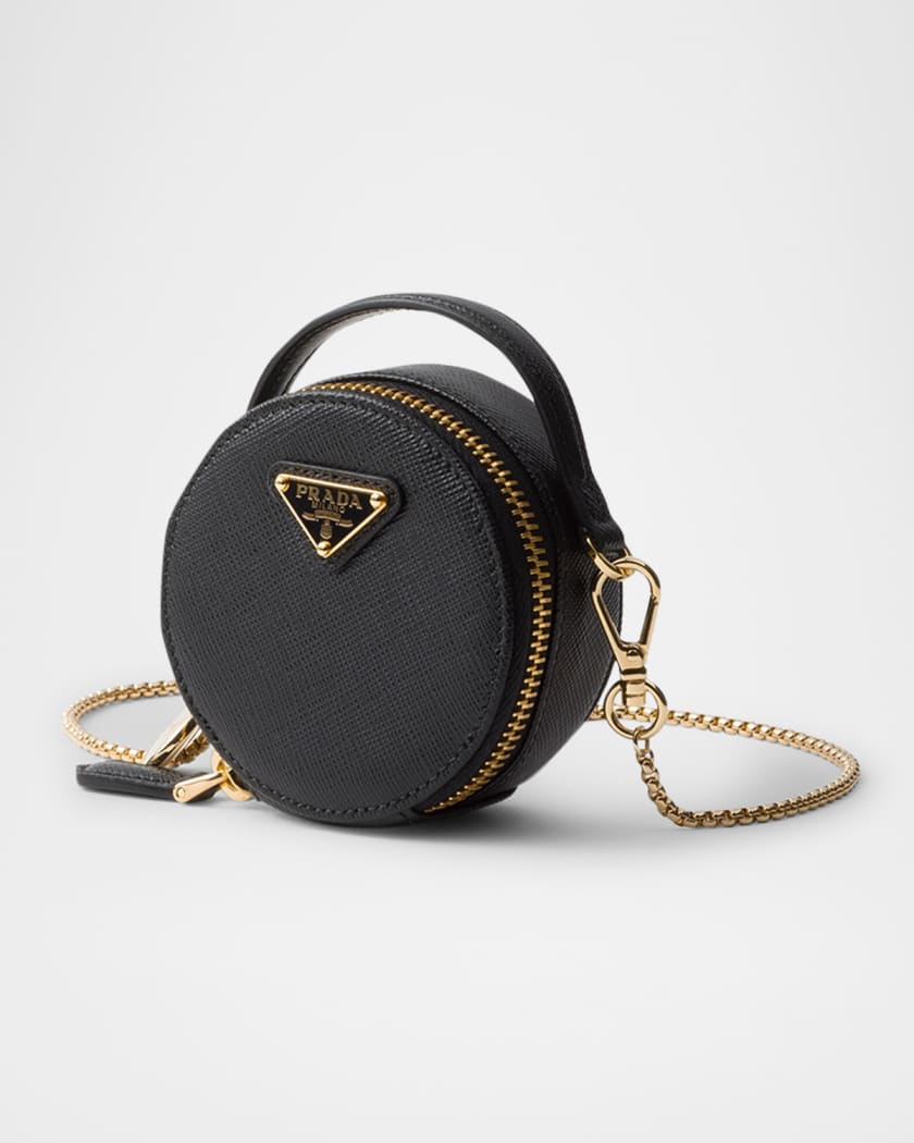 Saffiano Leather Mini-Pouch Crossbody Bag