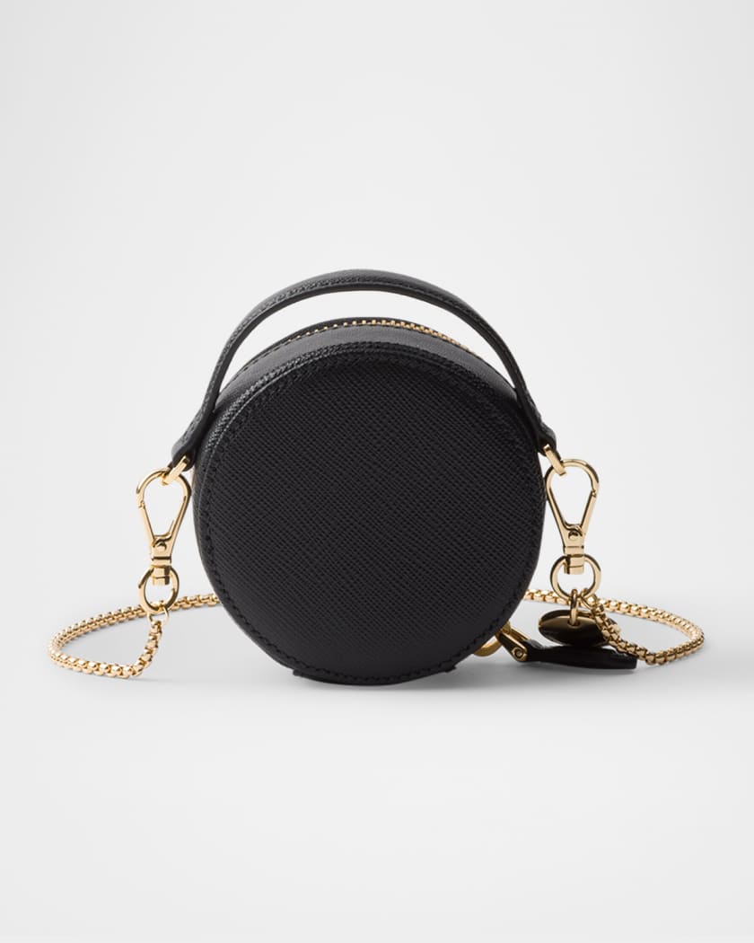 Saffiano Leather Mini-Pouch Crossbody Bag