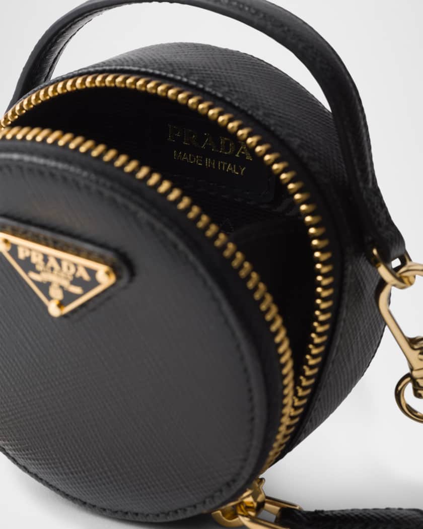 Saffiano Leather Mini-Pouch Crossbody Bag