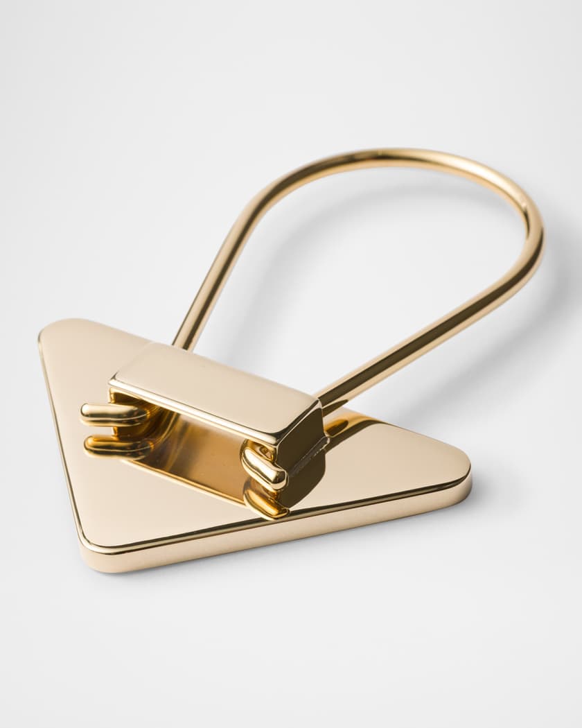 Triangle Logo Metal Keychain