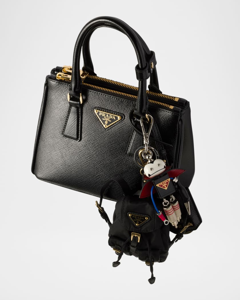 Robot Saffiano Leather Bag Charm