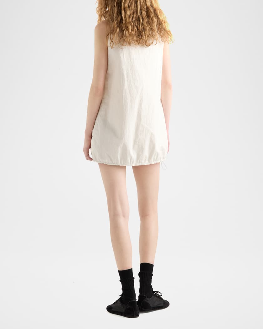 Cinched Drawstring Mini Dress