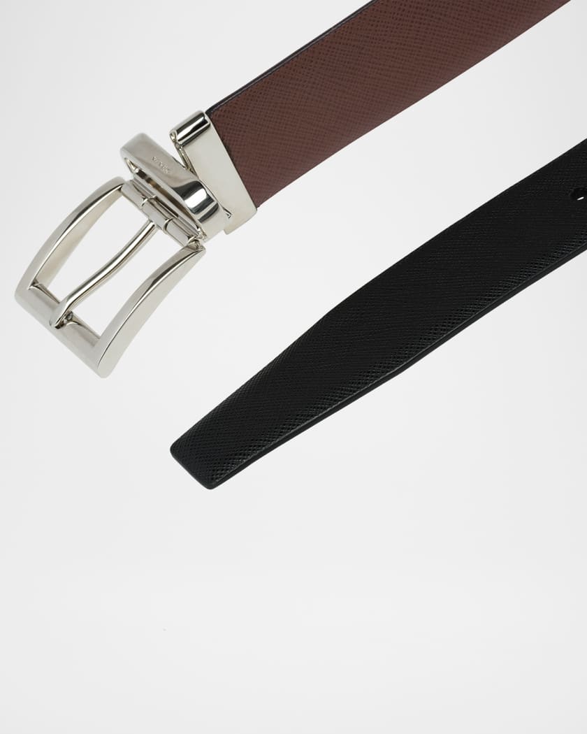 Men's Reversible Saffiano Dress Belt