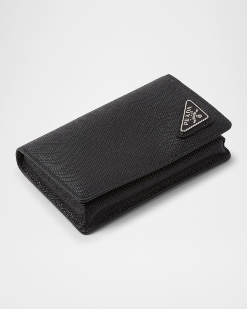 Men's Saffiano Leather Bifold Card Holder