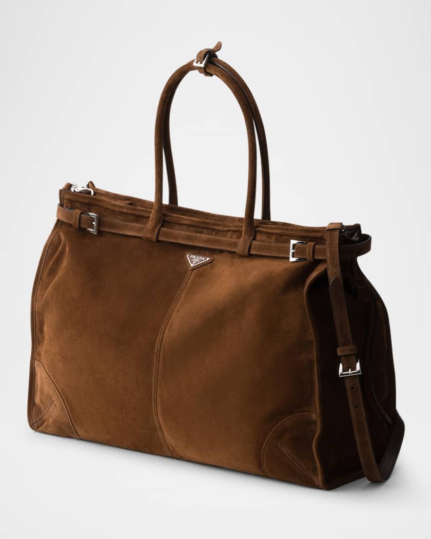 Men's Suede Tote Bag