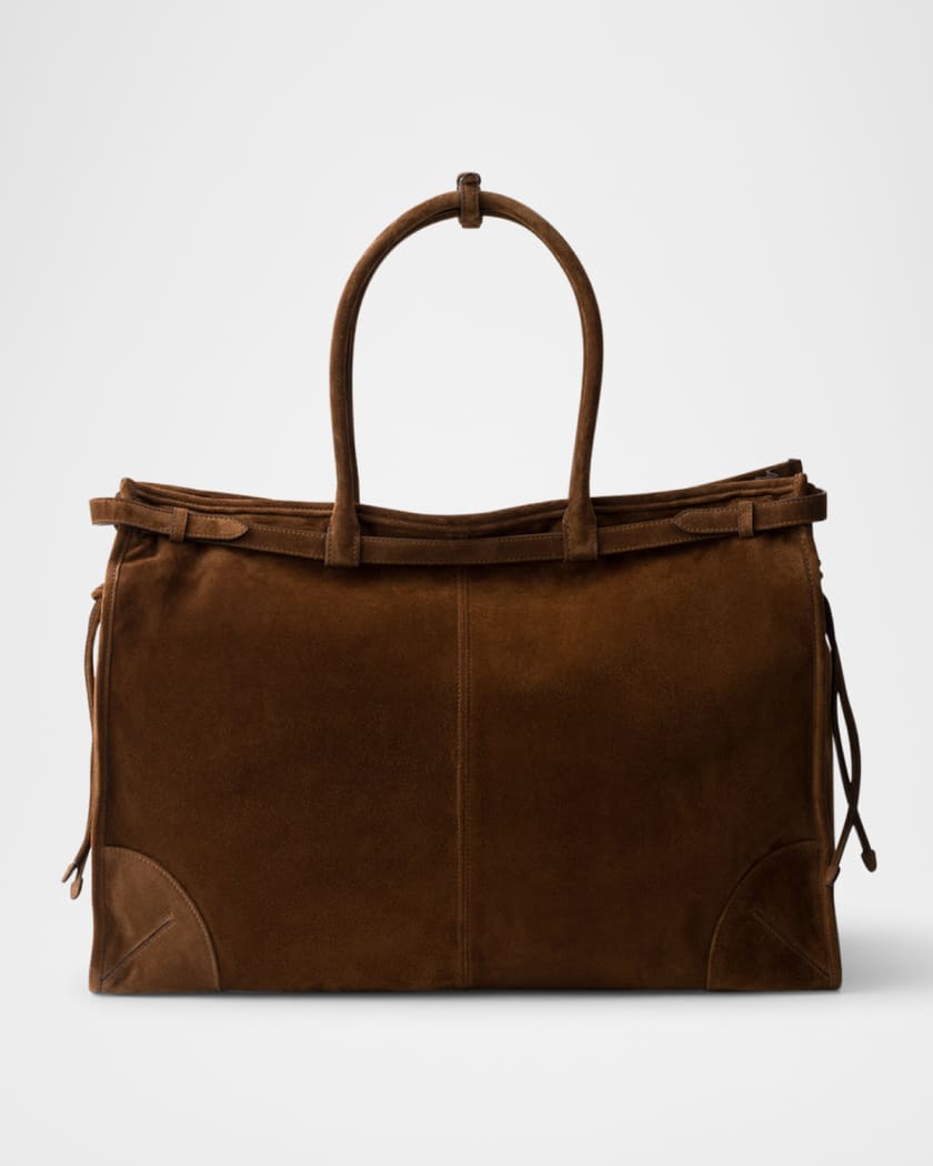 Men's Suede Tote Bag