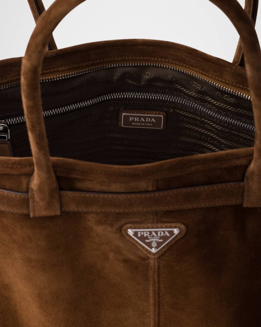 Men's Suede Tote Bag