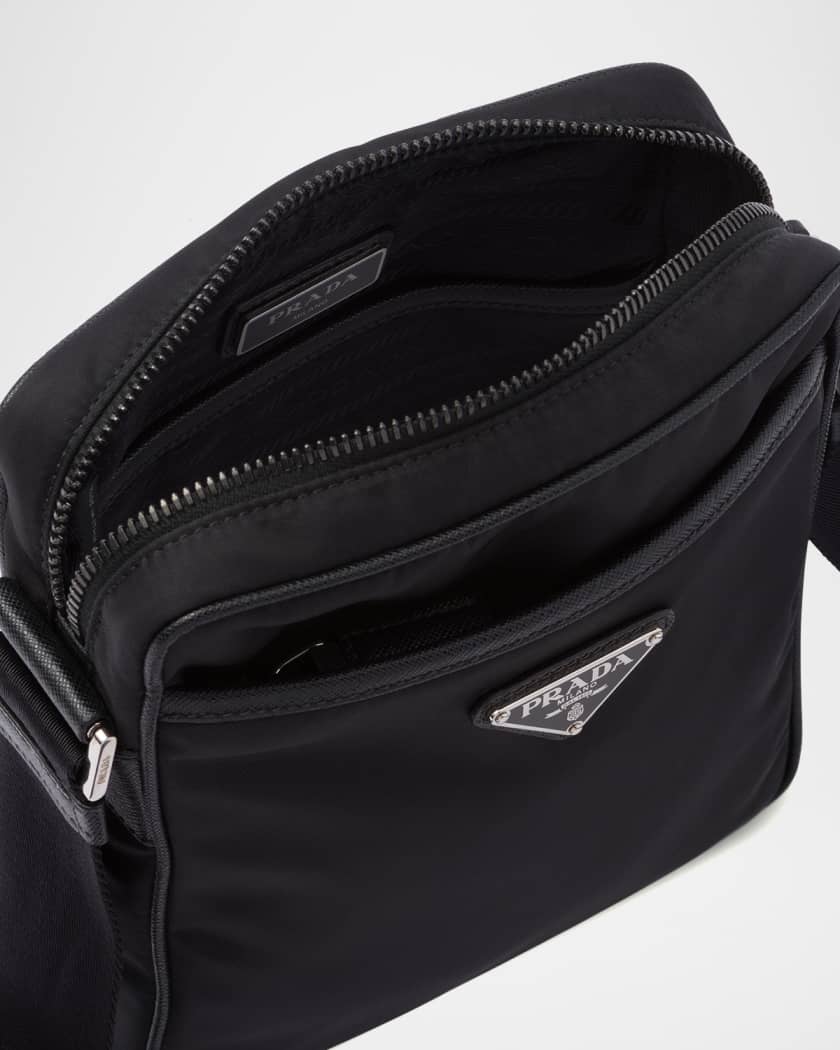 Men's Re-Nylon Crossbody Bag with Pouch