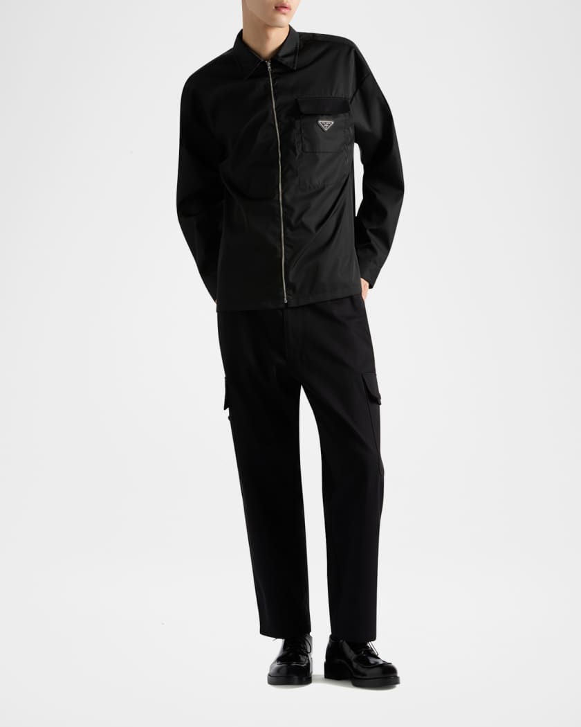 Prada Men's Re-Nylon Zip Shirt | Neiman Marcus