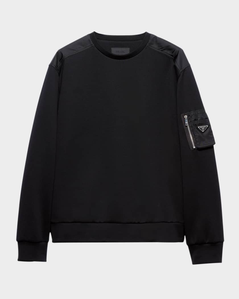 くらしを楽しむアイテム Fleece Cotton Men's Prada and Neiman | Sweatshirt Re-Nylon ジャケット・アウター
