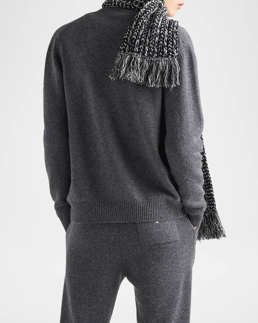 Prada Men's Cashmere Full-Zip Sweater | Neiman Marcus