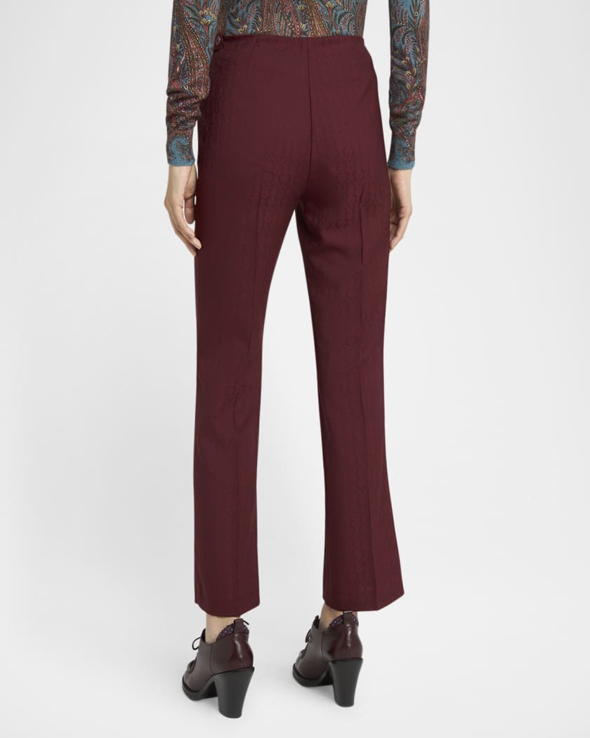 【送料&関税込】Etro Jacquard Palazzo Trousers ETRO Jacquard Palazzo Trousers | Black | FARFETCH JO