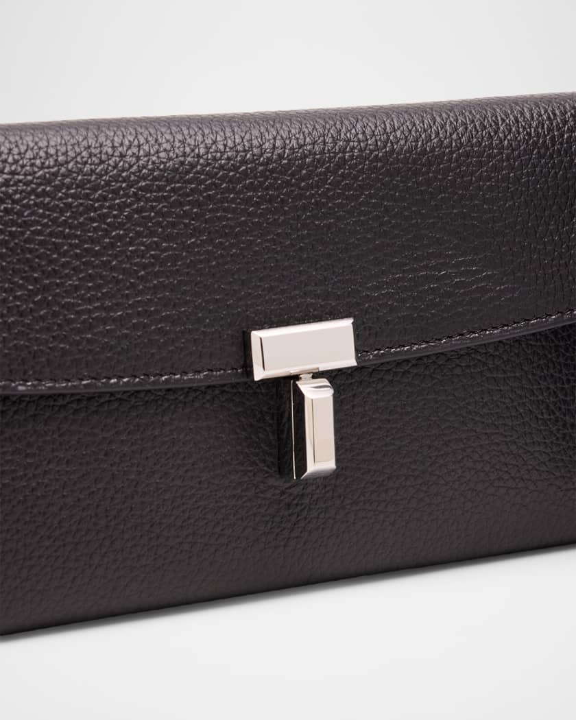 T-Lock Grain Leather Continental Wallet