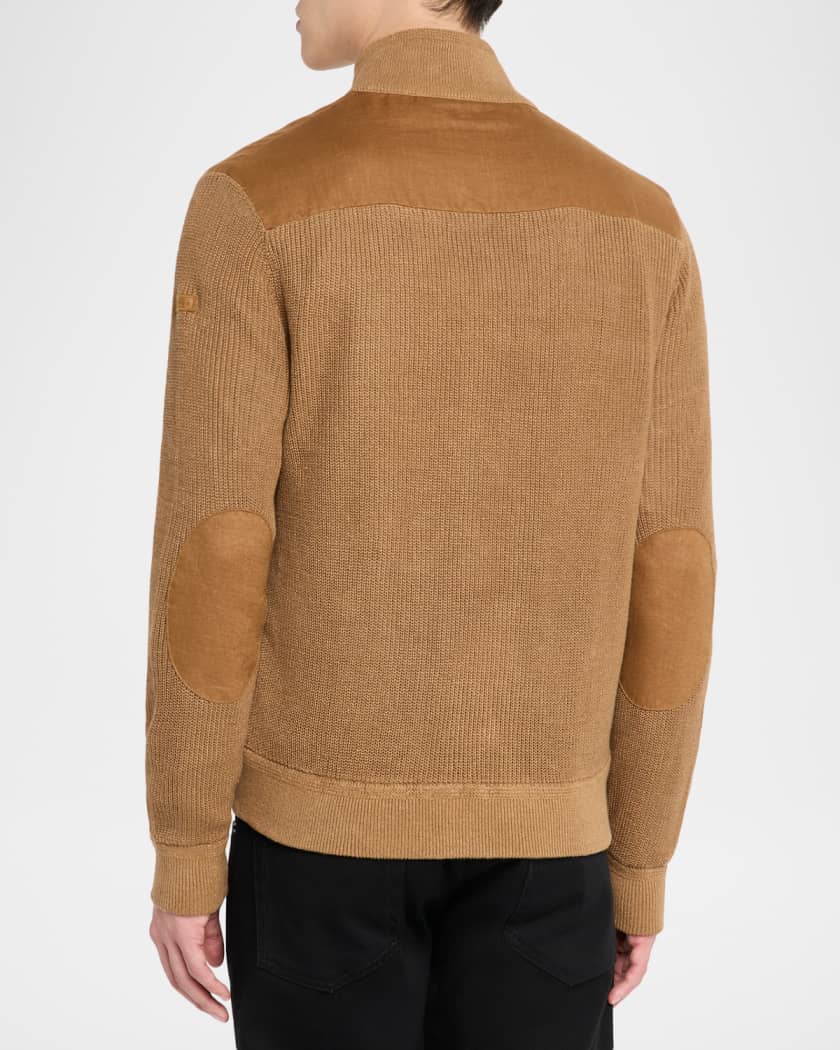 Men's Hybrid Linen Cardigan
