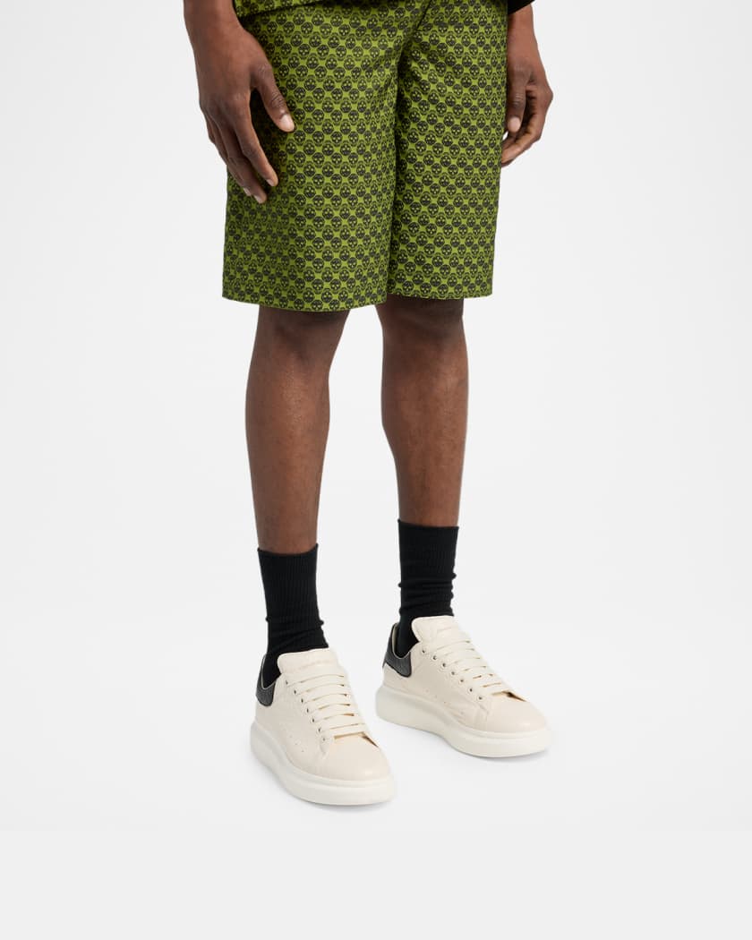 Men's Grainy Leather Oversized Sneakers