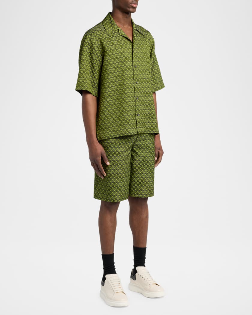 Men's Grainy Leather Oversized Sneakers