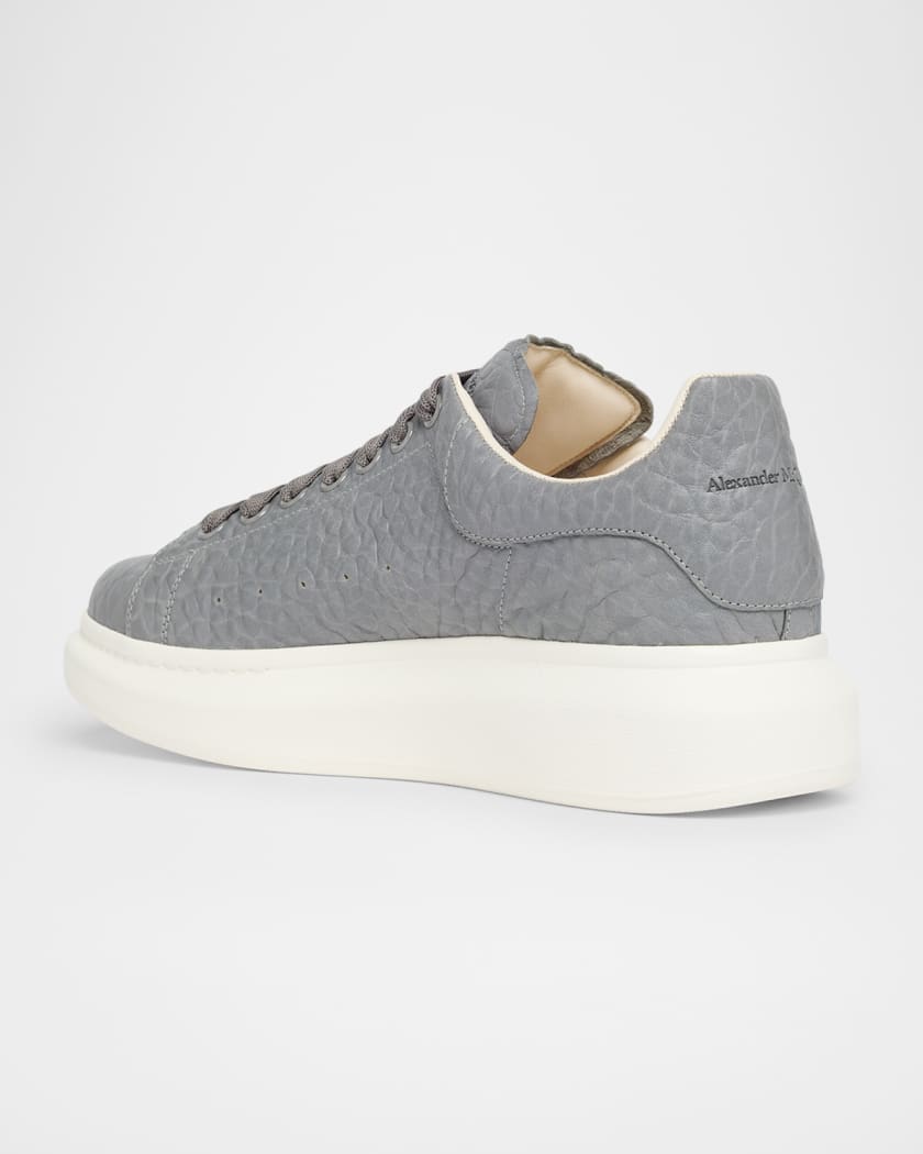 Men's Grainy Leather Oversized Sneakers