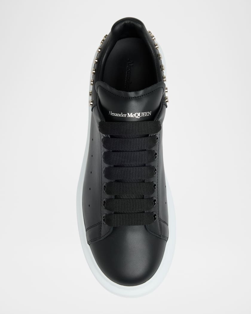 Men's Oversized Studded Leather Low-Top Sneakers